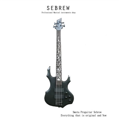 Sebrew 希伯萊 Bassman 2代電貝斯，磨砂黑琴身，火焰指板，全配，BASS，貝斯，雙雙封閉拾音器