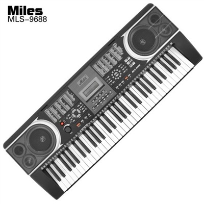 已停售【MLS-9688】 61鍵 鋼琴直取音質+Mp3輸出音樂+麥克風彈唱 電子琴/電鋼琴